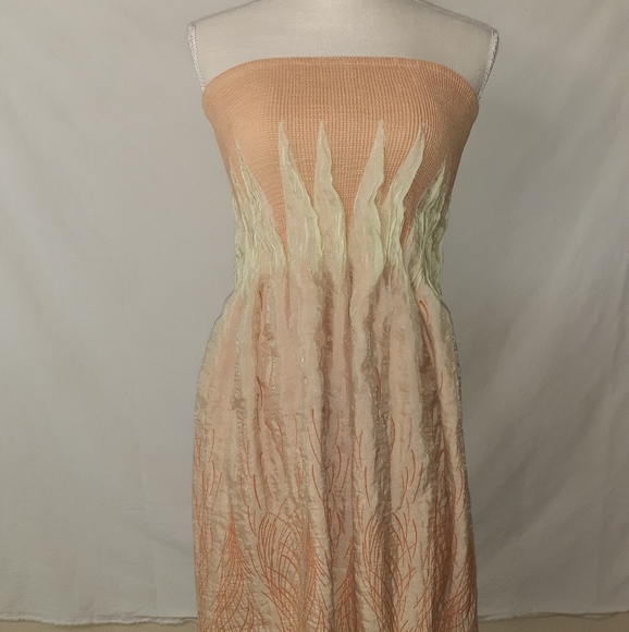 Lapis strapless dress. OS. Good used condi… - Picture 1 of 4